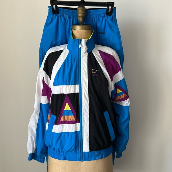 Vintage Jackets & Blazers - Vintage 1980’s Prince 2pc Track Suit Tennis Set
